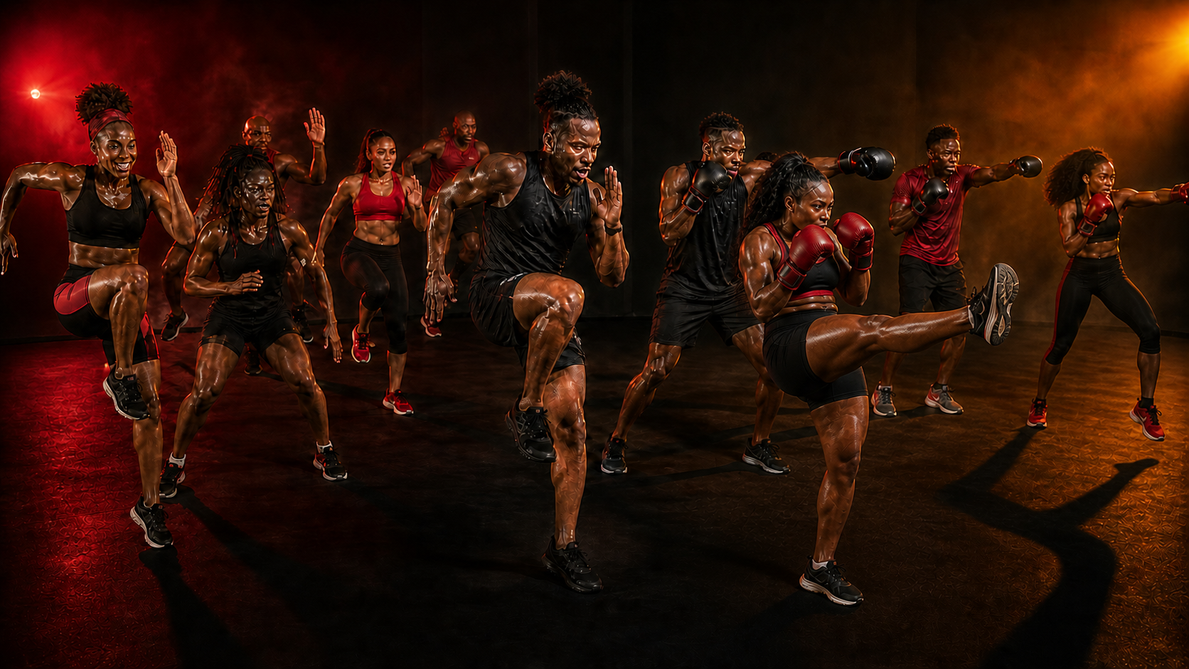 KONBA DIFÉ, fusion collective entre mouvements d’arts martiaux et cardio athlétique